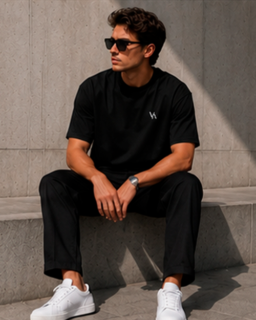 Camiseta Basica Preta Masculina | VAELO