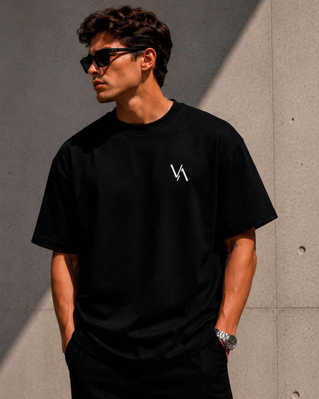 Camiseta Basica Preta Masculina | VAELO